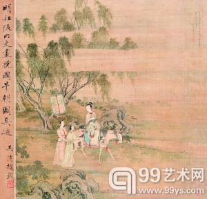 《虢国夫人游春（早朝）图》在泓盛以960万元落槌