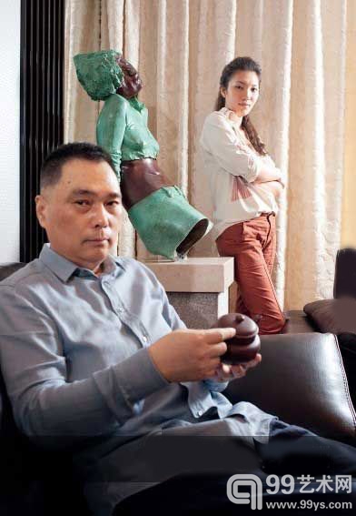 李铭、李慧娜父女喜好不同，父亲收藏紫砂，女儿偏好当代艺术