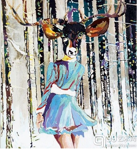 Cornelia Schleime《 ImMorgenblauen》