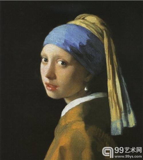 戴珍珠耳环的少女