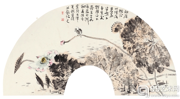 霍春阳(b.1946) 秋荷