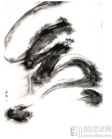 　水墨设计作品：妙法自然 