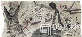 《雌鸟》(Femme,oiseaux)；创作者：琼·米罗(1893—1983)；最终拍得505500欧元（约409.6万元）