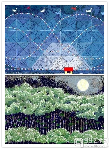 老艺术家微软画板工具打造出来的独特艺术品