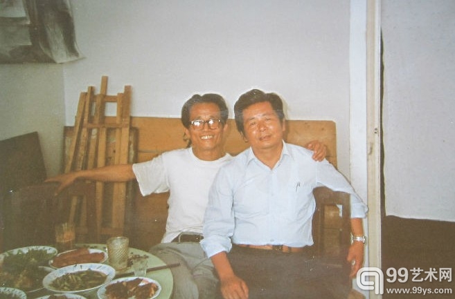 1984年朱乃正和于衍堂在兰州于衍堂家中