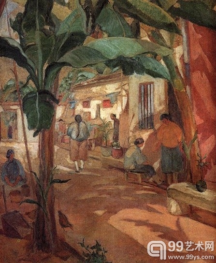 廖继春 芭蕉之庭 1928年