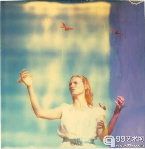 Stefanie Schneider《哈利和鸟I》 模拟C-Print、宝丽来SX70 125×128cm 第5 版 2013 年