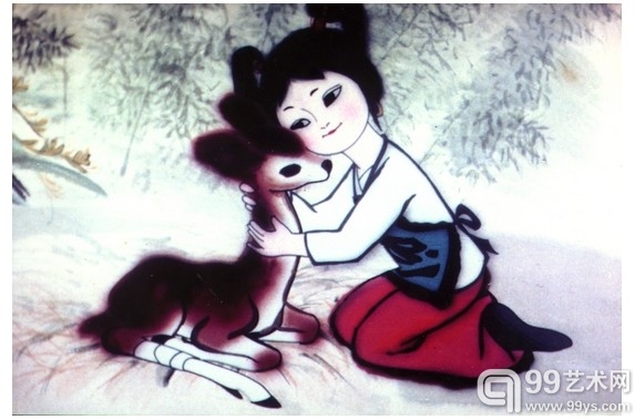 1985年，《金猴降妖》导演严定宪（后排左一）、林文肖（后排左二）、特伟（后排左三）与其他剧组成员在外采风。 