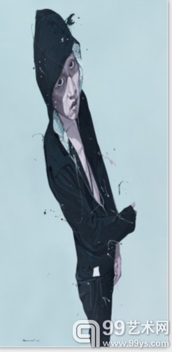 郭伟  无题No.12  布面丙烯  300cm×150cm  2008  