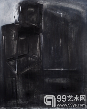 黑白话语 布面油画150cm×120cm 2011