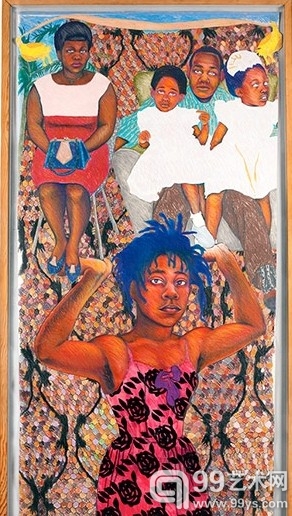 Sonia Boyce, She Aint Holding Them Up, She’s Holding On (Some English Rose) (1986), Middlesbrough Institute of Modern Art