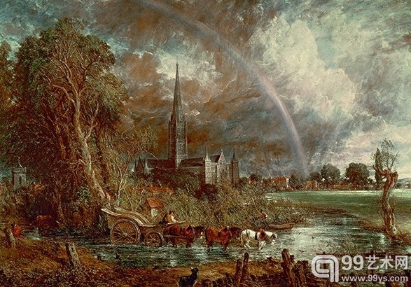John Constable, Salisbury Cathedral from the Meadows (1831), Tate