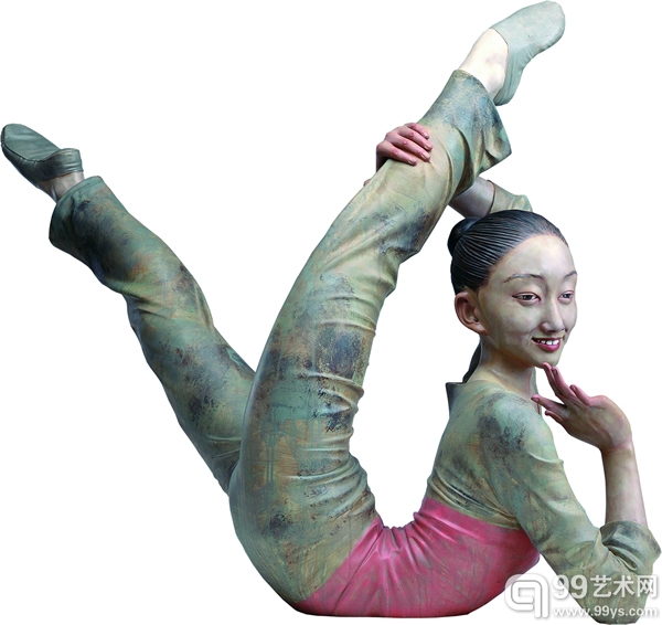 向京  凡人——软体  雕塑  103×135×65cm  2011年  玻璃钢着色