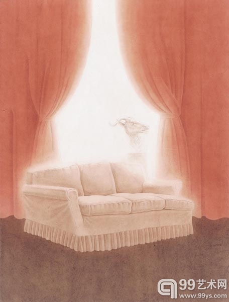 杭春晖-《往事6》-76x58cm-纸本设色-2012