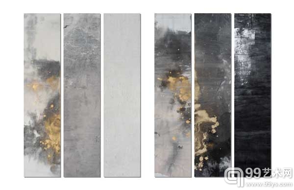 李皓-《卦象No.4—萃》-110cmx25cm x6 -综合材料-2013