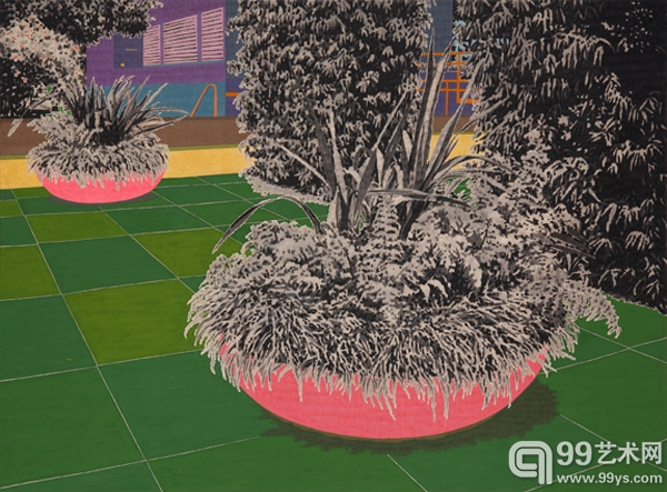 朴相美 （韩国）Park Sangmi 《空位之二 vacant seat 02》 56x75.5cm 纸本设色