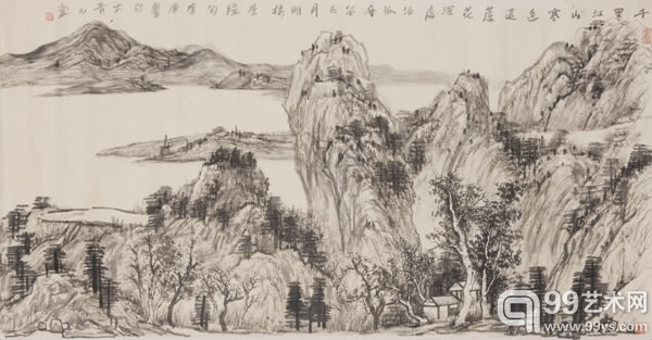 B8013李庚《李煜诗意图》 