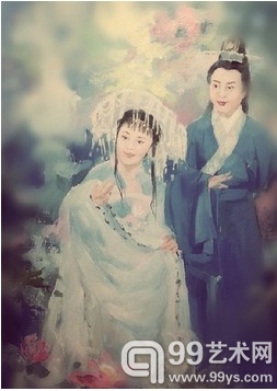 王俊英“七夕情人节”系列组画之《柳毅传书图》