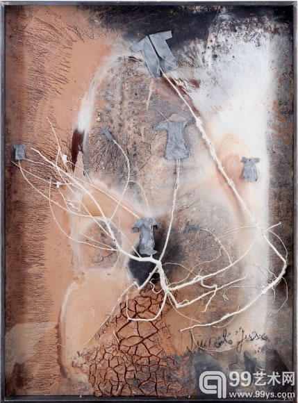 《耶稣家谱》，安塞尔姆•基弗，2006年，综合材料，200 × 150 cm