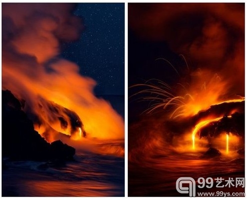 摄影师距离火山口1米 拍摄最完美火山喷发照