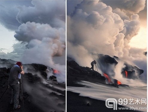 摄影师距离火山口1米 拍摄最完美火山喷发照