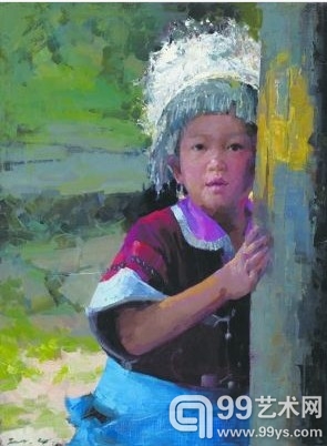 《等待》 61cm×46cm 布面油画 2010年