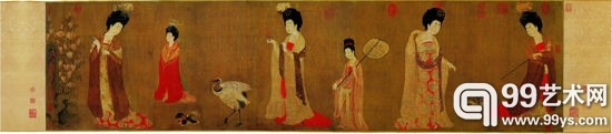 《簪花仕女图》