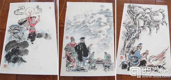 顾炳鑫 连环画原稿