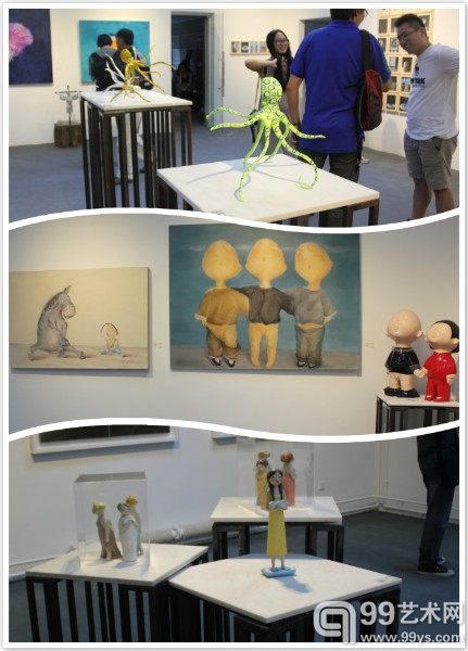展览现场雕塑作品