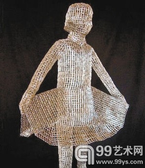 曲别针雕塑