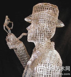 曲别针雕塑