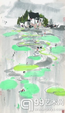 吴冠中《风景》