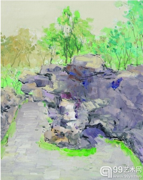 一径抱幽山（油画）