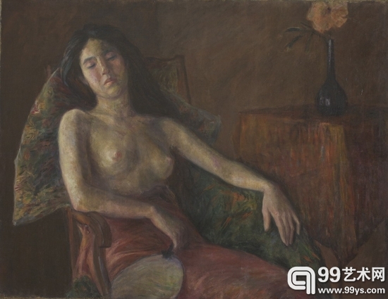 李叔同 《半裸女像》
