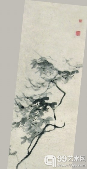 八大山人 《藤石》（清） （局部）