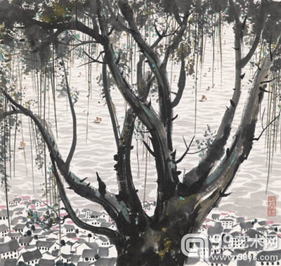 吴冠中《鼓浪屿》