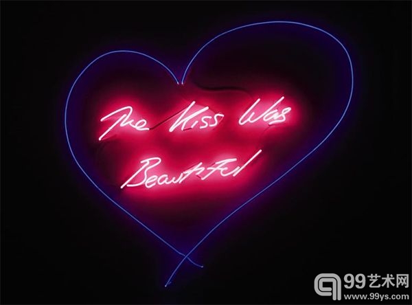 Tracey Emin《The Kiss Was Beautiful》 2012 ，估价： 30,000-40,000英镑