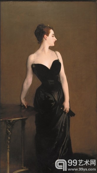 3. 萨金特1884年作品《Madame X (Madame Pierre Gautreau)》