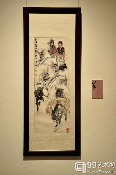 “历尽风波岁月深”刘涌收藏展现场 黄胄作品