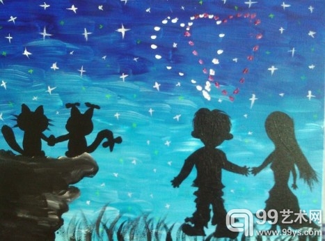 夏俊峰之子夏健强的画