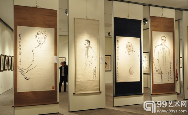 李琦书画展和李琦、冯真家藏展开幕现场