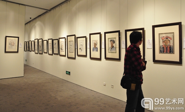 李琦书画展和李琦、冯真家藏展开幕现场