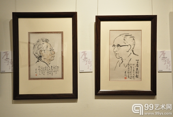 李琦书画展和李琦、冯真家藏展开幕现场