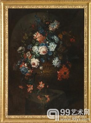 安托内·莫诺耶尔的另一幅作品《一束花》