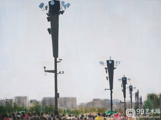 25000元ChangLong_常隆_安静的监视器系列之六_2008_布面丙烯_74cmX100cm