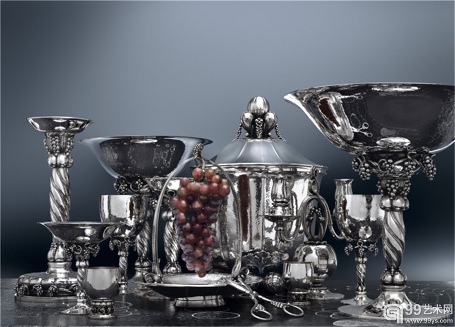 葡萄系列 (1918年), 銀器, Georg Jensen, 丹麥