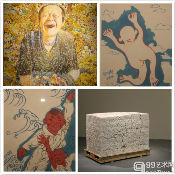 此次展览从各个方面展示方力钧2013年的创作成果