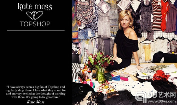 Topshop“食言”再度携手Kate Moss推出合作系列