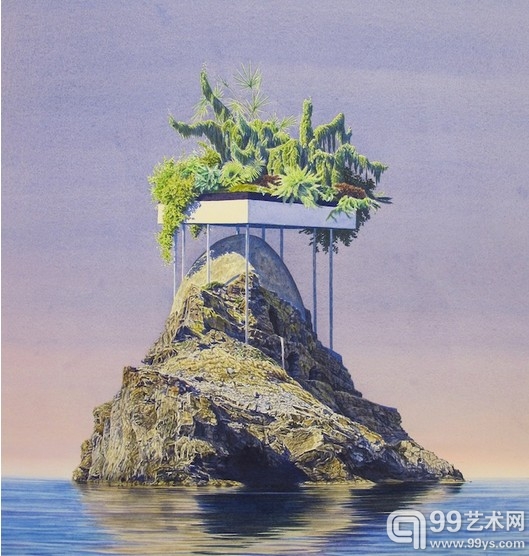 加拿大艺术家笔下的梦幻世界 似“未来地球”