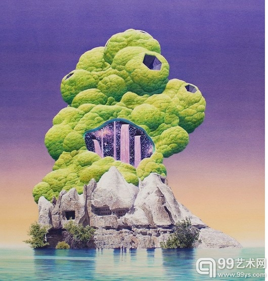 加拿大艺术家笔下的梦幻世界 似“未来地球” 